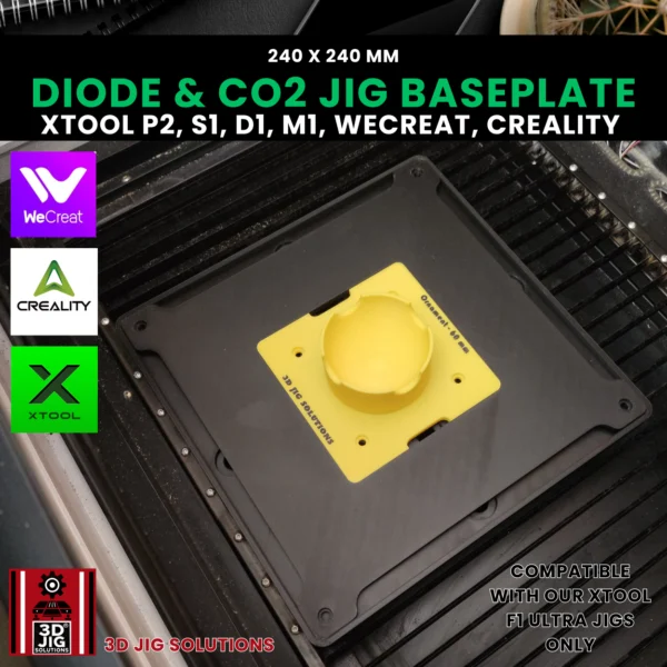 Diode & CO2 Laser Jig Baseplate - F1 Ultra Adapter for Easy Swapping (xTool, WeCreat, Creality) - Image 2