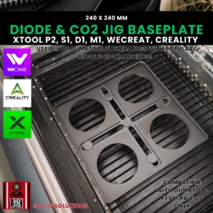 Diode and Co2 Laser baseplate for xTool F1 Ultra jigs