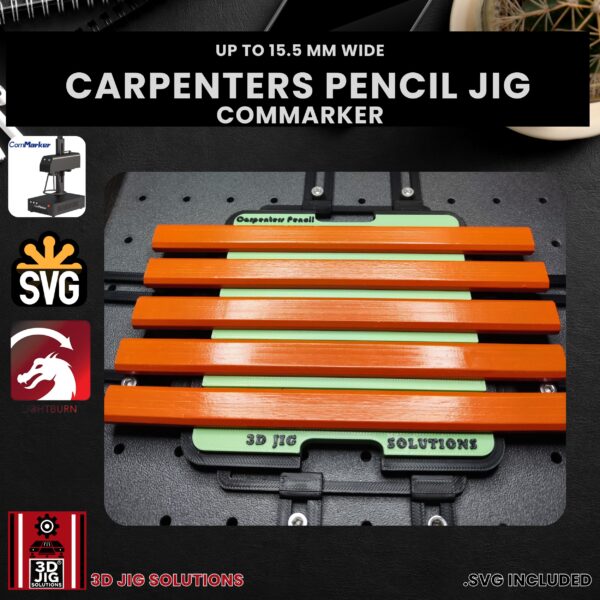 ComMarker Laser Jig for Carpenter's Pencils - Builder's Pencil Template - Image 2