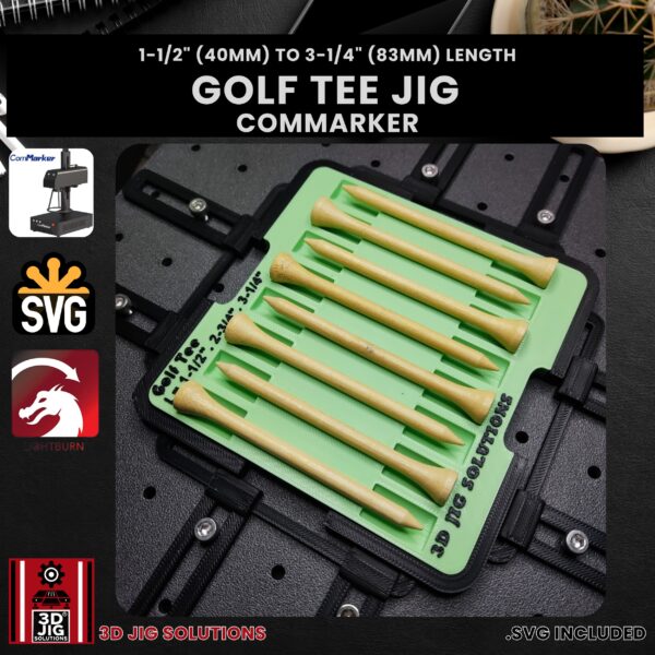 ComMarker Laser Jig for Golf Tees - Fits All Lengths, Golf Ball Holder Template - Image 2