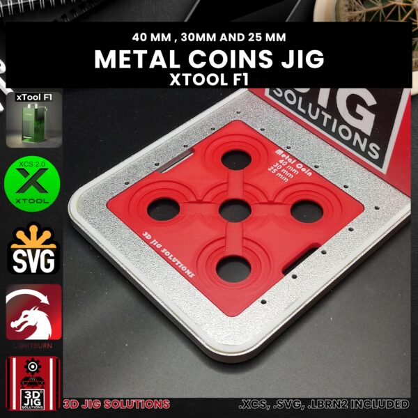 Challenge coin holder for xTool F1