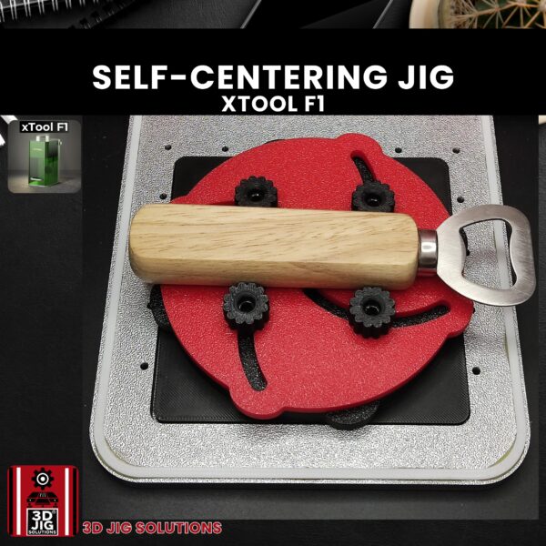 xTool F1 Self-Centering Laser Engraving Jig - Adjustable Precision Alignment Tool - Image 8