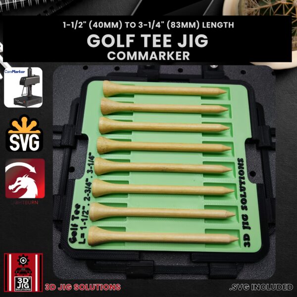 ComMarker Laser Jig for Golf Tees - Fits All Lengths, Golf Ball Holder Template - Image 3