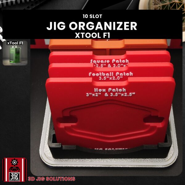 xTool F1 Jig Holder - Laser Engraving Fixture Organizer (10 Slots) - Image 3