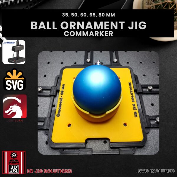 ComMarker Laser Jig for Ball Ornaments - Christmas Ornament Alignment (Various Sizes) Template - Image 4