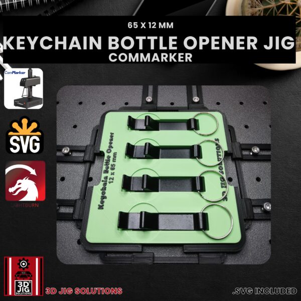 ComMarker Laser Jig for Keychain Bottle Openers - Metal Beer Openers Template - Image 3