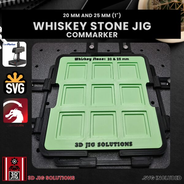 ComMarker Laser Jig for Whiskey Stones - Drinks & Shots Ice Cube Template - Image 3