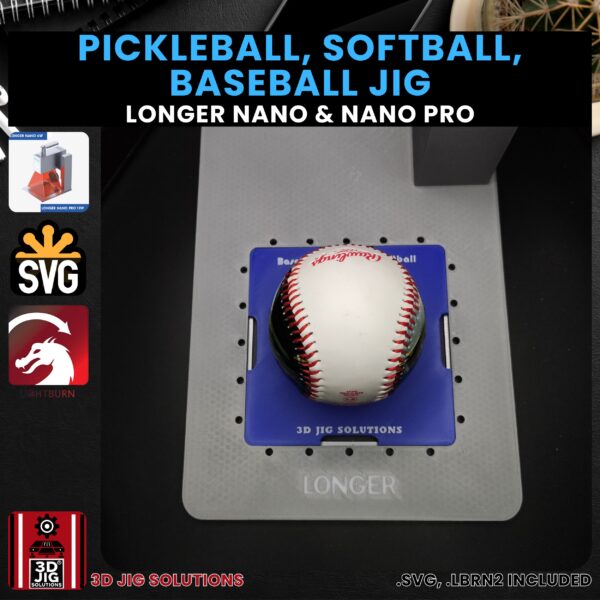 Longer Nano Pro Laser Jig for Baseball, Softball & Pickleball - Sports Ball Alignment - Image 2