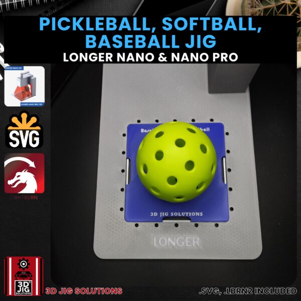 Longer Nano Pro Laser Jig for Baseball, Softball & Pickleball - Sports Ball Alignment - Image 3
