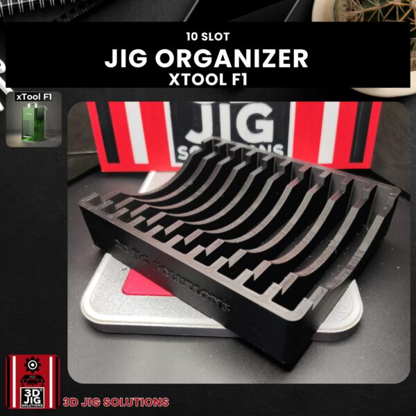 xTool F1 Jig Holder - Laser Engraving Fixture Organizer (10 Slots) - Image 4