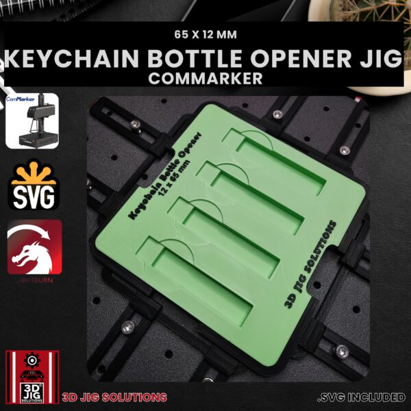 ComMarker Laser Jig for Keychain Bottle Openers - Metal Beer Openers Template - Image 4