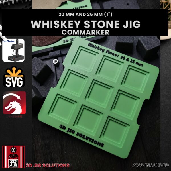 ComMarker Laser Jig for Whiskey Stones - Drinks & Shots Ice Cube Template - Image 4