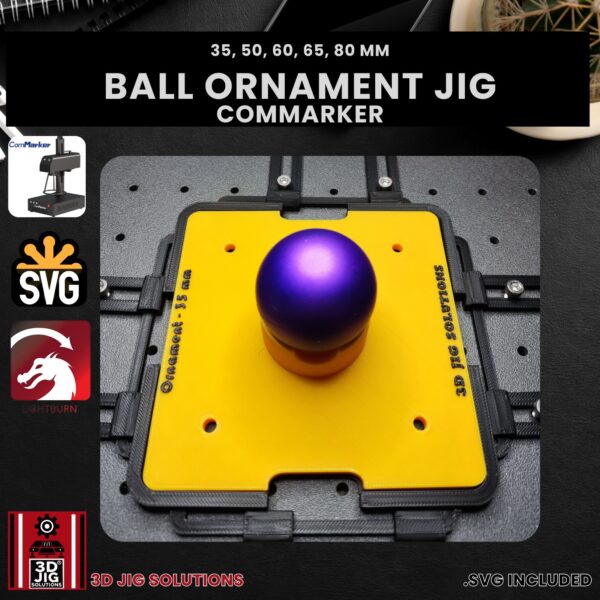 ComMarker Laser Jig for Ball Ornaments - Christmas Ornament Alignment (Various Sizes) Template - Image 6