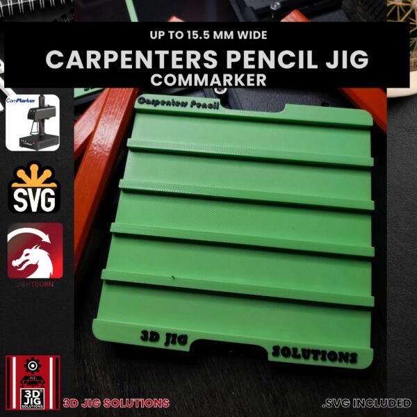 ComMarker Laser Jig for Carpenter's Pencils - Builder's Pencil Template - Image 4