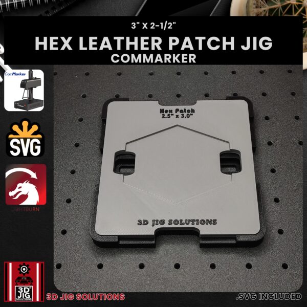 ComMarker Laser Jig for Hex Leather Hat Patches - Laserable Leatherette Template - Image 4
