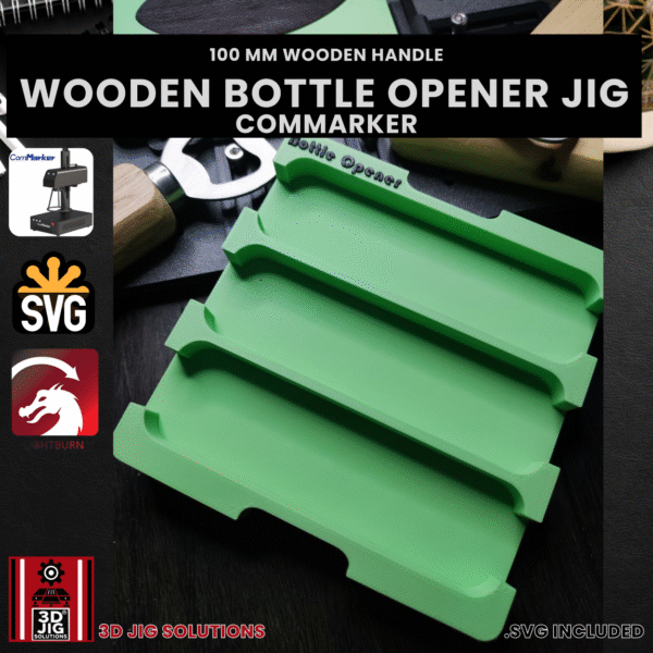 ComMarker Laser Jig for Bottle Openers - Can & Beer Openers with Wood Handle - Image 4