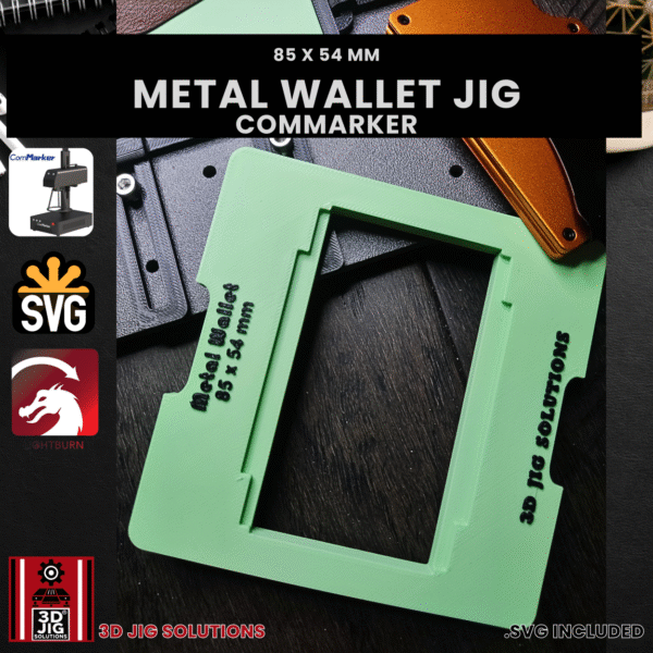 ComMarker Laser Jig for Metal Wallets - Ridge & RFID Wallet Template - Image 4