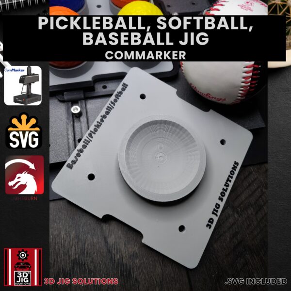 ComMarker Laser Jig for Baseballs, Softballs & Pickleballs - Sports Ball Alignment Template - Image 4