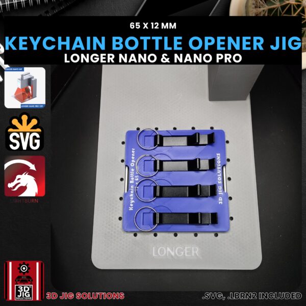 Longer Nano Pro Laser Jig for Keychain Bottle Openers - Metal Beer Openers Template - Image 3