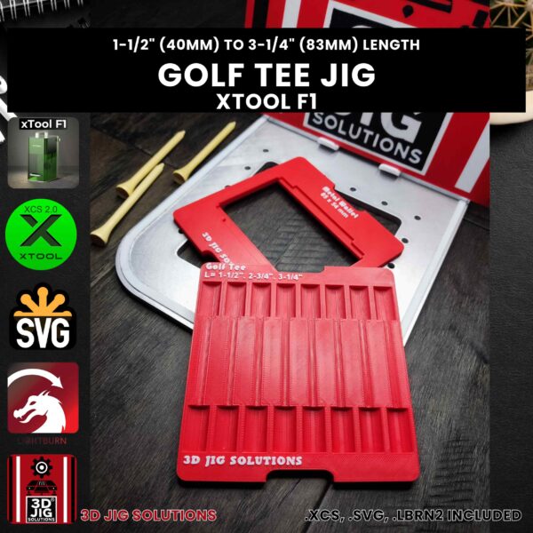xTool F1 Laser Jig for Golf Tees - Fits All Lengths (Golf Ball Holders) - Image 5