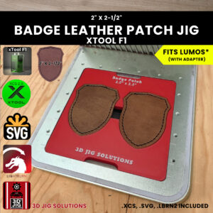 xTool F1 badge hat patch laser jig