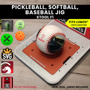 xTool F1 baseball laser jig