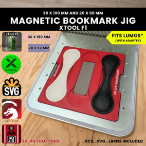 xTool F1 leather bookmark laser jig