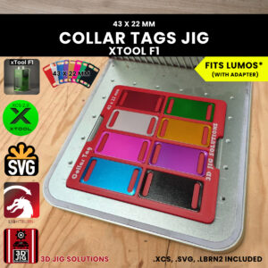 xTool F1 collar tag laser jig