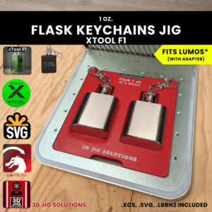 1 oz flask engraving jig xTool F1