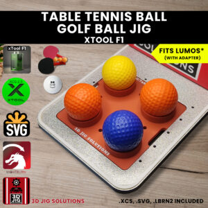 xTool F1 golf ball ping pong laser jig