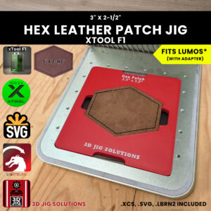xTool F1 hex hat patch laser jig