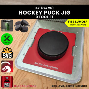 xTool F1 hockey puck laser jig