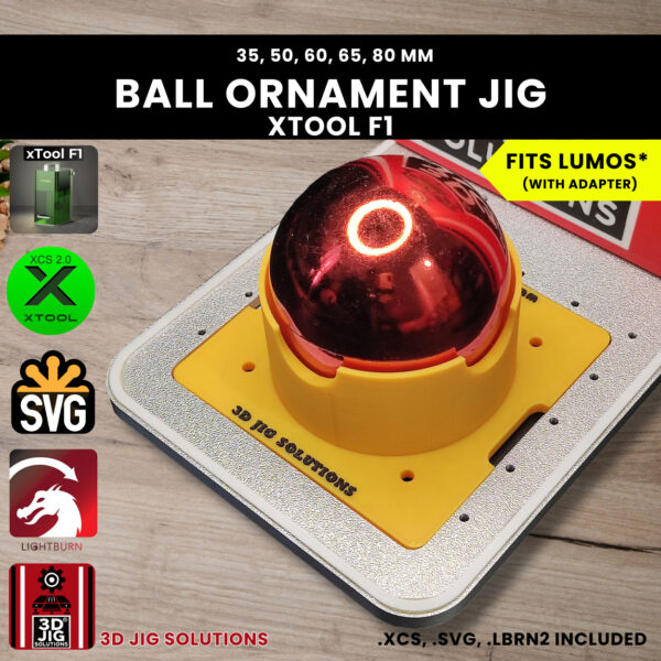 Laser jig for xTool F1 Christmas ornaments