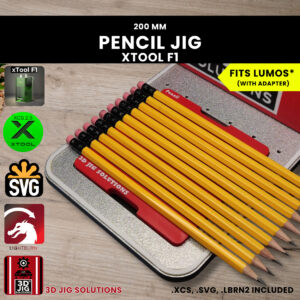 3D printed jig for xTool F1 pencil engraving1  