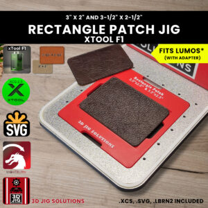 xTool F1 leather hat patch laser jig