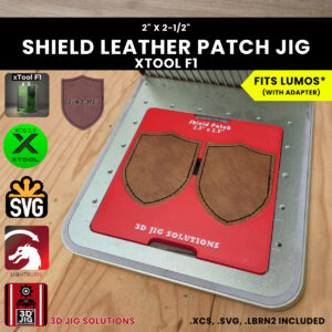 xTool F1 shield hat patch laser jig