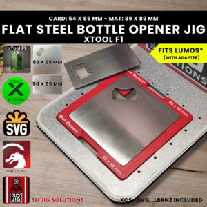 xTool F1 coaster card bottle opener laser jig