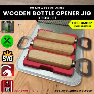 xTool F1 wooden bottle and can opener laser jig