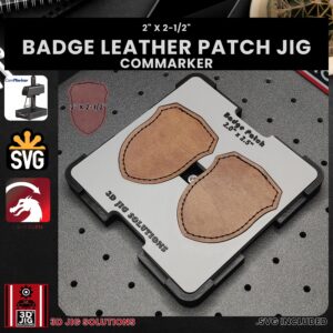 ComMarker laser jig for badge leather patches