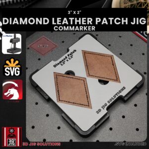 ComMarker laser jig for diamond leather patches