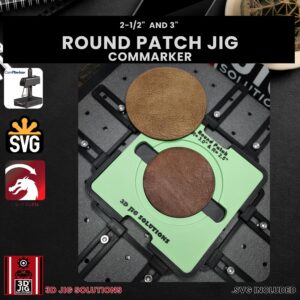 ComMarker laser jig for round leather patches