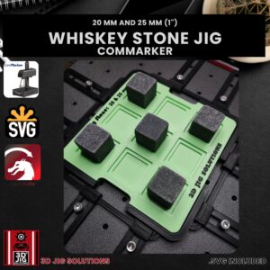 ComMarker laser jig for 20mm whiskey stones