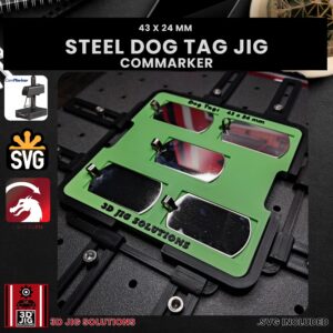 ComMarker laser jig for stainless steel dog tags