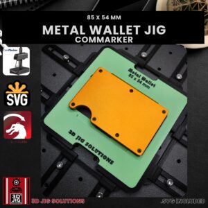 3D printed jig for ComMarker wallet engraving