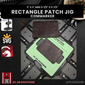 ComMarker laser jig for rectangle leather patches