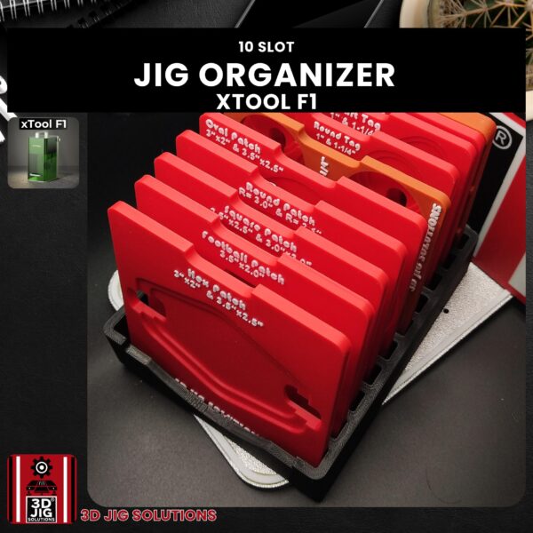 xTool F1 jig holder with 10 slots