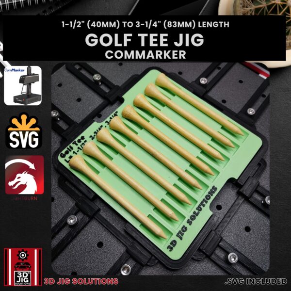 ComMarker laser jig for golf tees