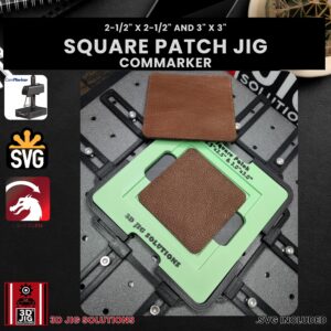 ComMarker laser jig for square leather patches