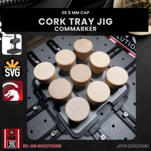 ComMarker laser jig for wood cap bottle stoppers