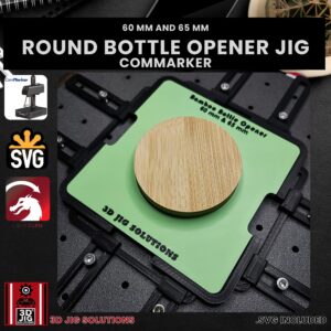 ComMarker laser jig for magnetic wood bottle openers